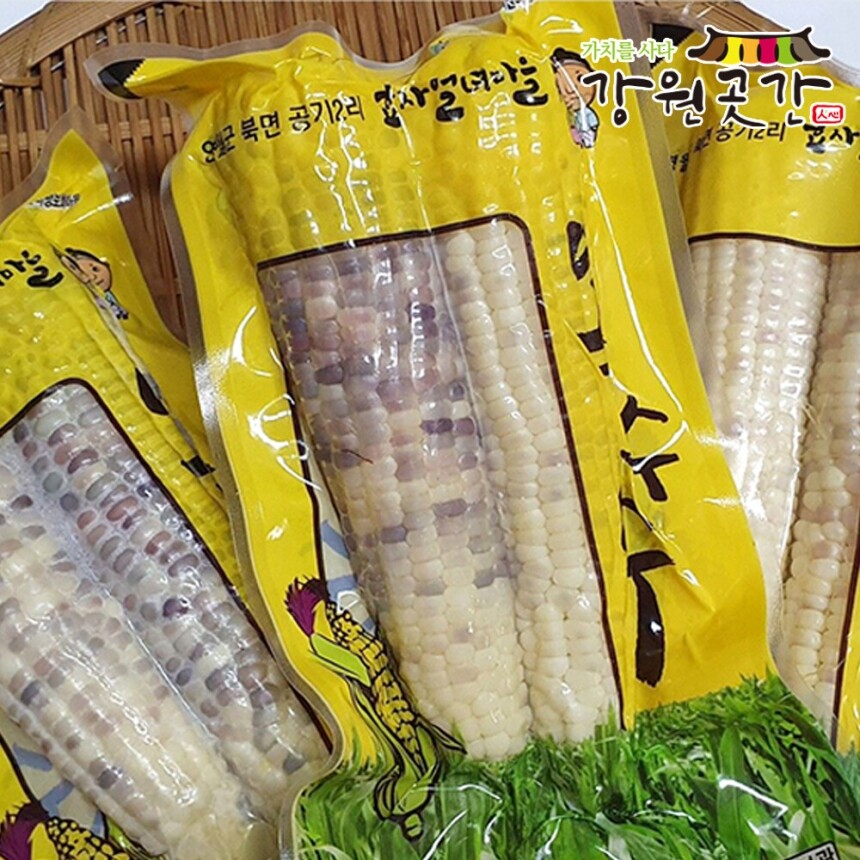 [영월] 강원도 영월 냉동 미백2호 찰옥수수 10개입 20개입 30개입 - 강원곳간.com