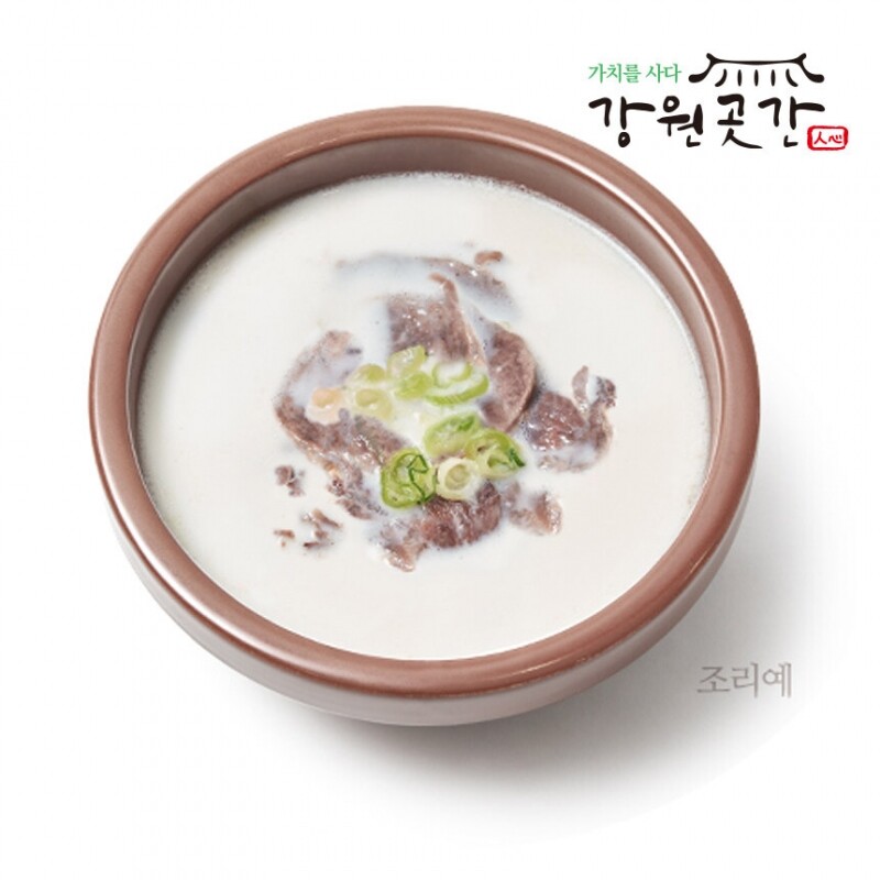 진한 한우 사골 한뚝배기 곰탕 500g 한우스지 도가니 150g - 강원곳간.com