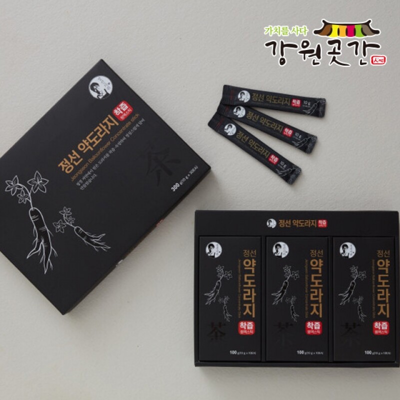 [정선] 정선3년근 농축 약도라지 스틱 10g 10포(10일분) - 강원곳간.com