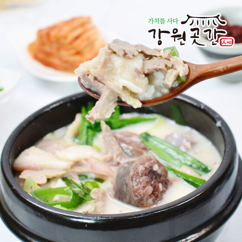 강원곳간 맛성비 돼지국밥 순대국 200g - 강원곳간.com