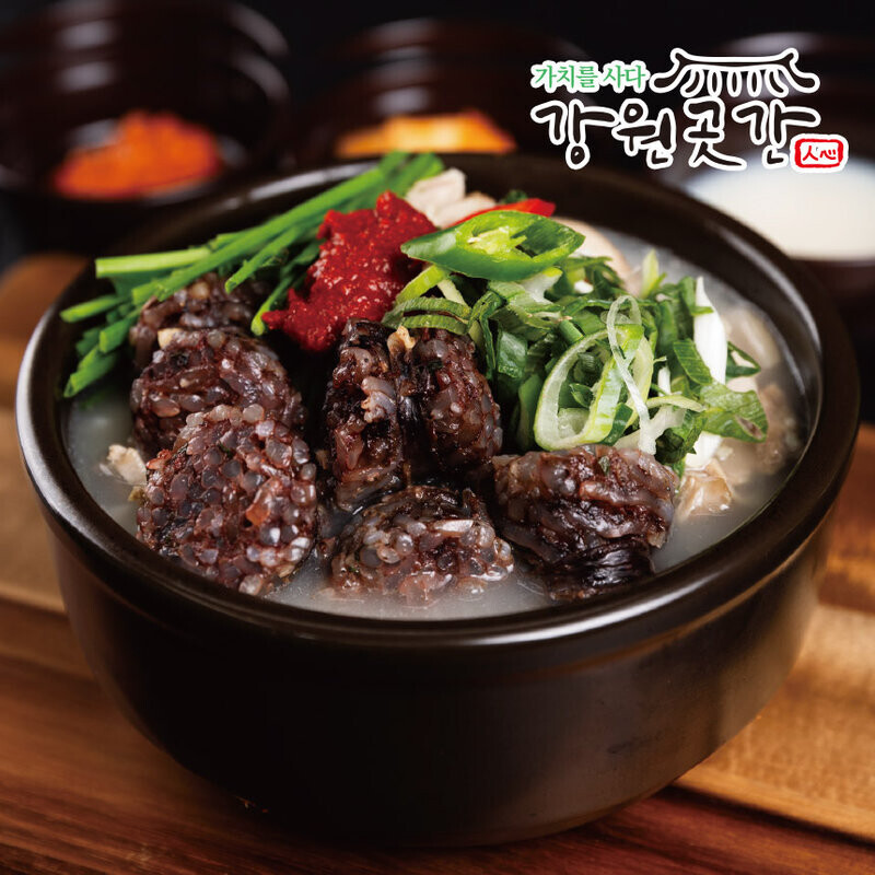 강원곳간 맛성비 돼지국밥 순대국 200g - 강원곳간.com