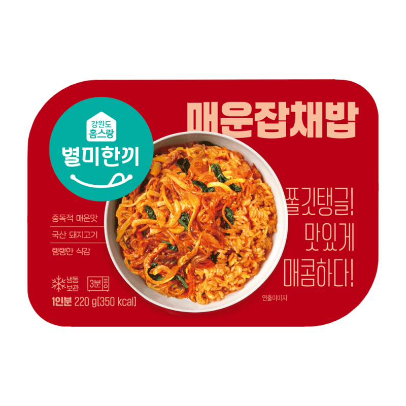 홈스랑 냉동도시락 덮밥 6팩세트(매운잡채밥 횡성한우불고기 나물밥 시래기보리밥 더덕 비빔밥) - 강원곳간.com