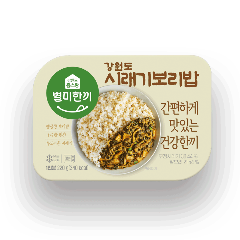 홈스랑 냉동도시락 덮밥 220g 매운잡채밥 횡성한우불고기 나물밥 시래기보리밥 더덕 비빔밥 - 강원곳간.com